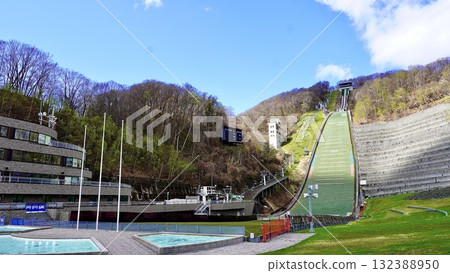 Okurayama Ski Jump Stadium in Sapporo, Hokkaido 132388950