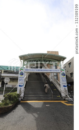 Elevator installed at the north exit of Kamoi Station on the JR Yokohama Line 132389199