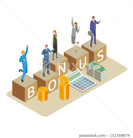 人們享受獎金 132389674