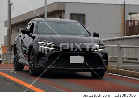 Black domestic sports car 132390090