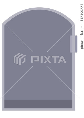 遠紅外線面板加熱器，節能靜音型，設計簡約的家電插畫 132390221