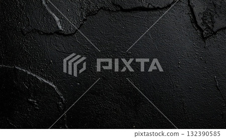 《AI Image》Black wall texture 《AI Image》Black wall texture 132390585