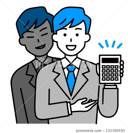 A man in a suit from an unscrupulous business A man in a suit from an unscrupulous business 132390593