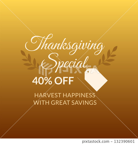 thanksgiving special offer harvest season savings 132390601