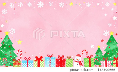 AI Image: Christmas Frame Material 132390666