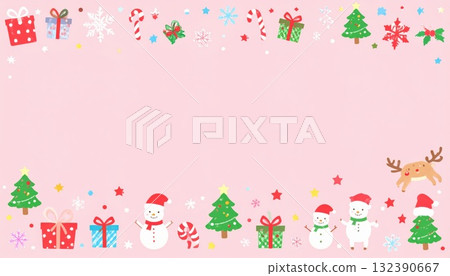 AI圖像:聖誕相框材質 AI圖像:聖誕相框材質 132390667