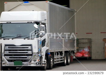 Logistics warehouse and truck Logistics warehouse and truck 132390679