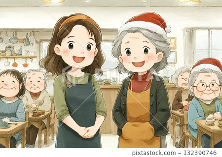 Miyu Series: Christmas Event at the Nursing Home 132390746