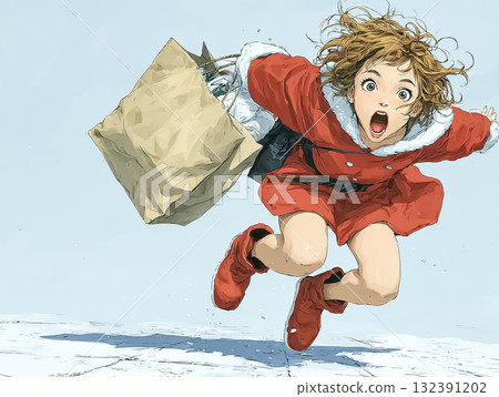 Miyu Series: High School Student Miyu Santa Cosplay Jump Miyu Series: High School Student Miyu Santa Cosplay Jump 132391202