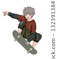 男孩滑板 132391384