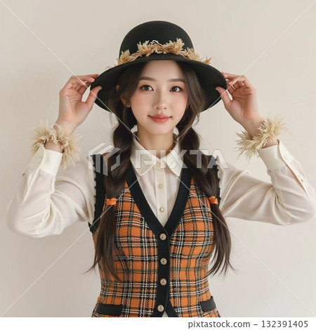 享受萬聖節的女人 享受萬聖節的女人 132391405