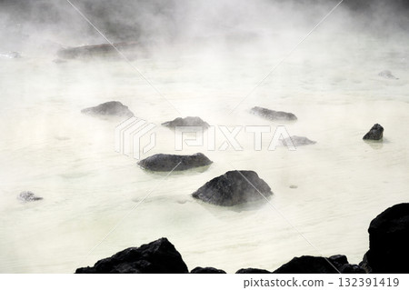 The source of the Kusatsu Onsen Yubatake The source of the Kusatsu Onsen Yubatake 132391419