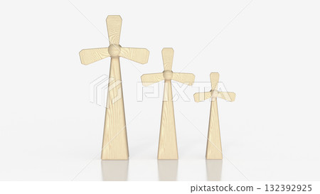 The Windmill for Energy or eco concept 3d rendering. The Windmill for Energy or eco concept 3d rendering. 132392925