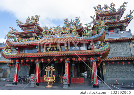 Exterior of Shengming Palace in Jiufen, Taiwan 132392960