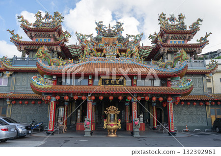 Exterior of Shengming Palace in Jiufen, Taiwan 132392961