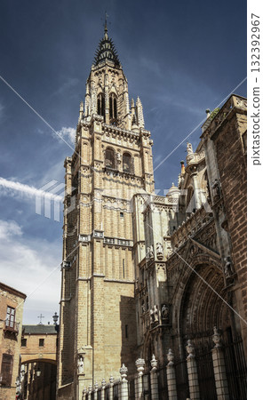 Primatial Cathedral of Saint Mary of the Assumption landmark in toledo old town in spain Primatial Cathedral of Saint Mary of the Assumption landmark in toledo old town in spain 132392967