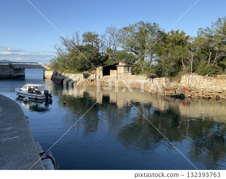 北木島:茅濱海堤風景 北木島:茅濱海堤風景 132393763