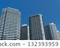 Yokohama cityscape with tower apartment buildings 132393959