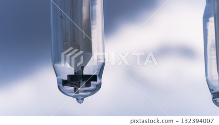 An image of a fishing village with a fishing light 132394007