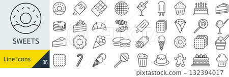 Sweets icon set 132394017