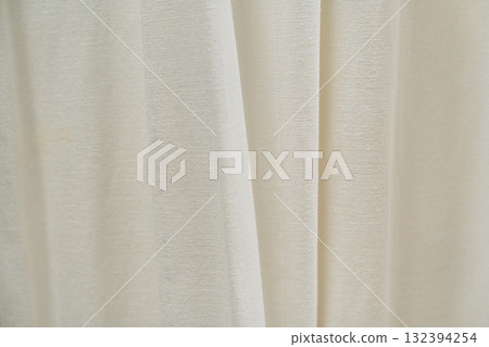 Elegant Cream Fabric Texture Background for Fashion, Interior Design, and Photography 132394254