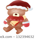 Christmas animal bear cute character 132394632