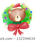Christmas animal bear cute character 132394634