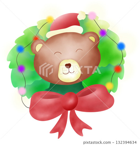 Christmas animal bear cute character Christmas animal bear cute character 132394634