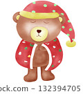 Cute Christmas Bear  132394705