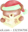 Cute Christmas Bear  132394706
