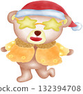 Cute Christmas Bear  132394708