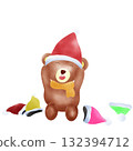 Cute Christmas Bear  132394712
