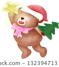 Cute Christmas Bear  132394713