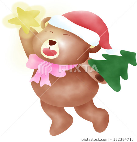 Cute Christmas Bear  Cute Christmas Bear  132394713