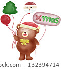 Cute Christmas Bear  132394714