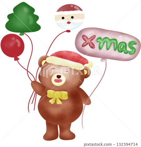 Cute Christmas Bear  Cute Christmas Bear  132394714
