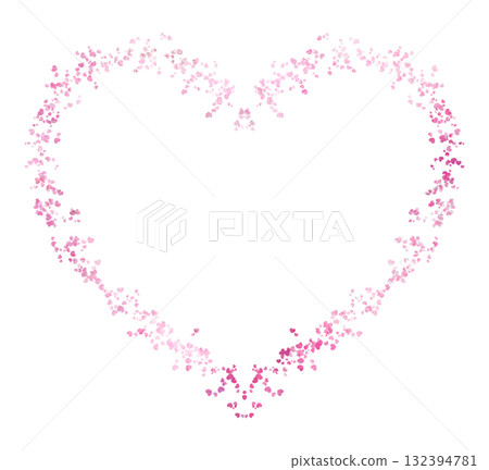 Heart frame, frame, heart pattern, Valentine's Day 132394781