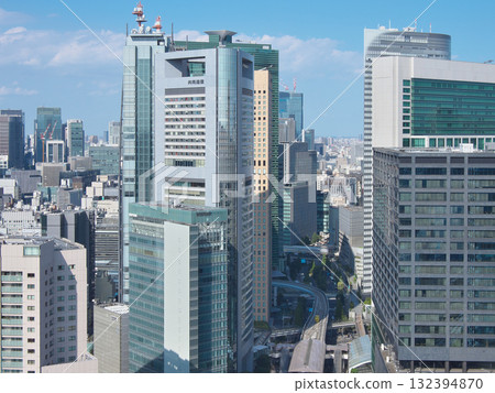 從濱松町一丁目眺望汐留地區。城市景觀(2025年9月) 從濱松町一丁目眺望汐留地區。城市景觀(2025年9月) 132394870