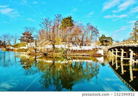 高田城堡冬季景觀 132394932