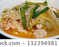 Delicious kimchi soup 132394981