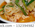 Delicious kimchi soup 132394982