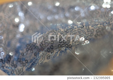 閃閃發光的藍色亮片紋理 132395005