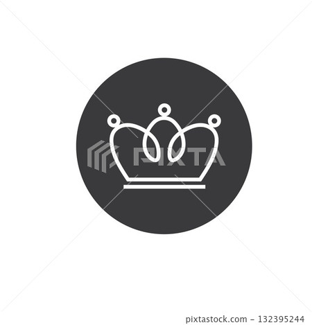 crown element icon vector concept design template 132395244