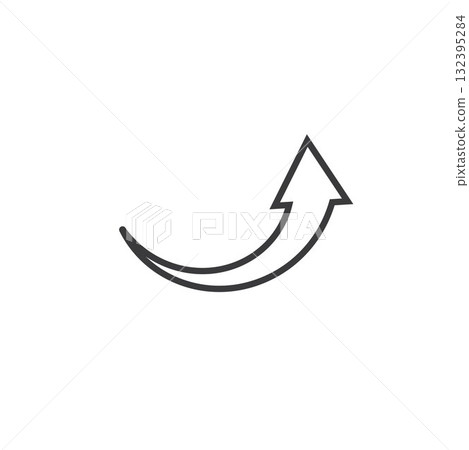 arrow up line icon vector element design template arrow up line icon vector element design template 132395284