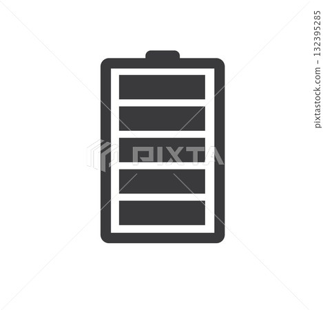 big battery capacity icon vector element concept design template big battery capacity icon vector element concept design template 132395285
