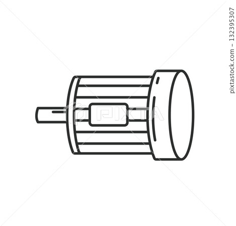 generator motor line icon vector concept design template generator motor line icon vector concept design template 132395307
