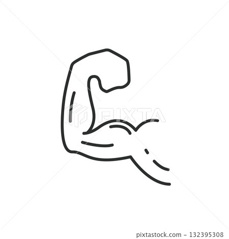 strong or health line icon vector concept design template strong or health line icon vector concept design template 132395308