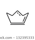 crown line element icon vector concept design template 132395333