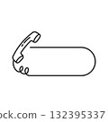phone call centre icon vector concept design template 132395337