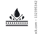 water resistance or water proof icon vector concept design template 132395342